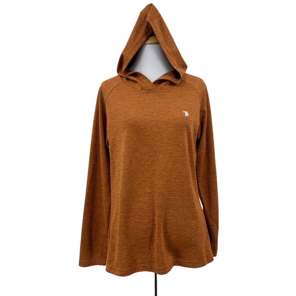 Tbmpoy TFF Lightweight Hoodie Women S Small Cedar Long Sleeve Thumbholes Shirt